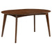 Jedda - Oval Extension Leaf Dining Table - Dark Walnut - Simple Home Plus