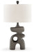 Danacy - Distressed Black - Paper Table Lamp - Simple Home Plus