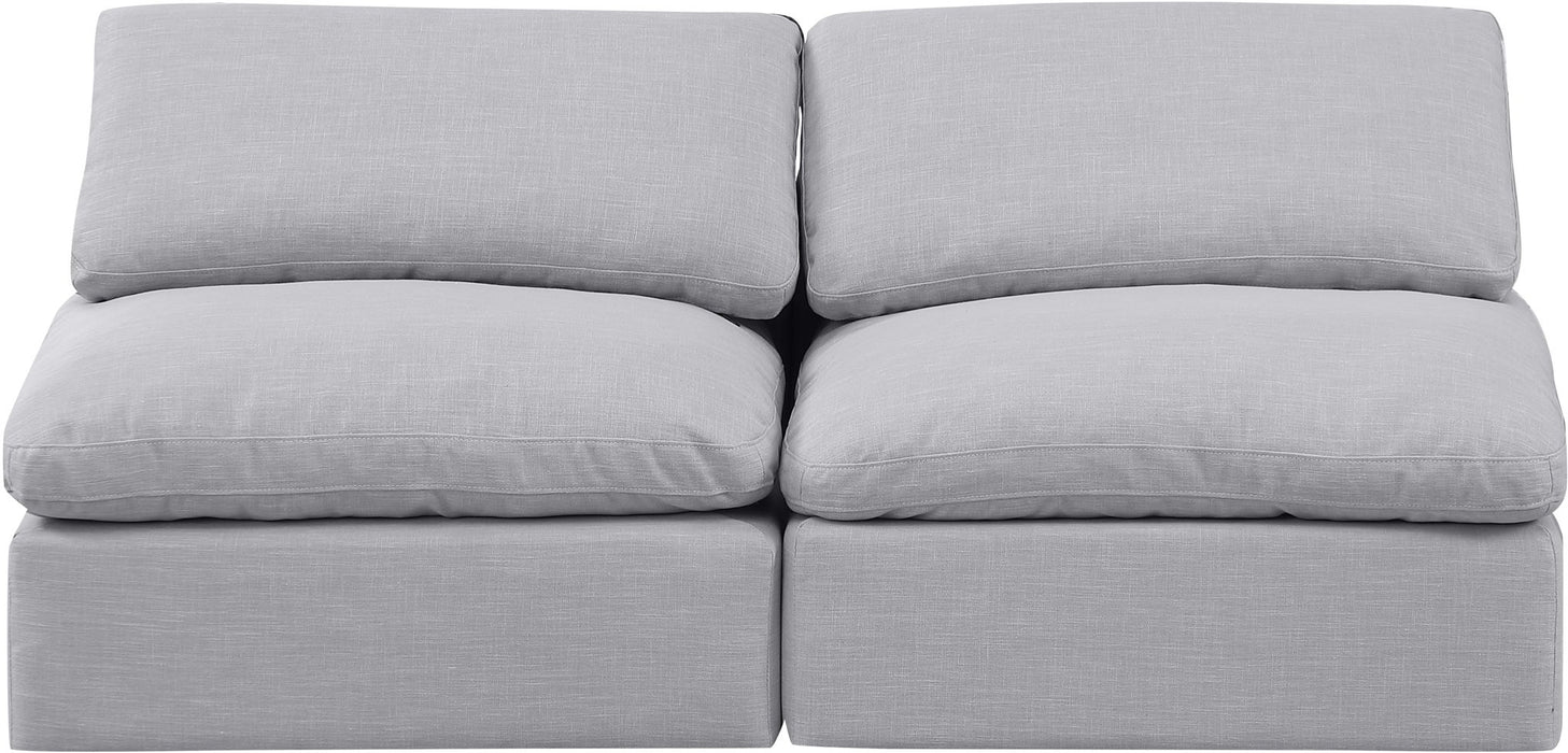 Indulge - Linen 2 Seat Modular Armless Sofa - Simple Home Plus