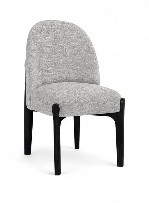 Torino - Upholstered Dining Chair With Brushed Black Base (Set of 2) - Simple Home Plus