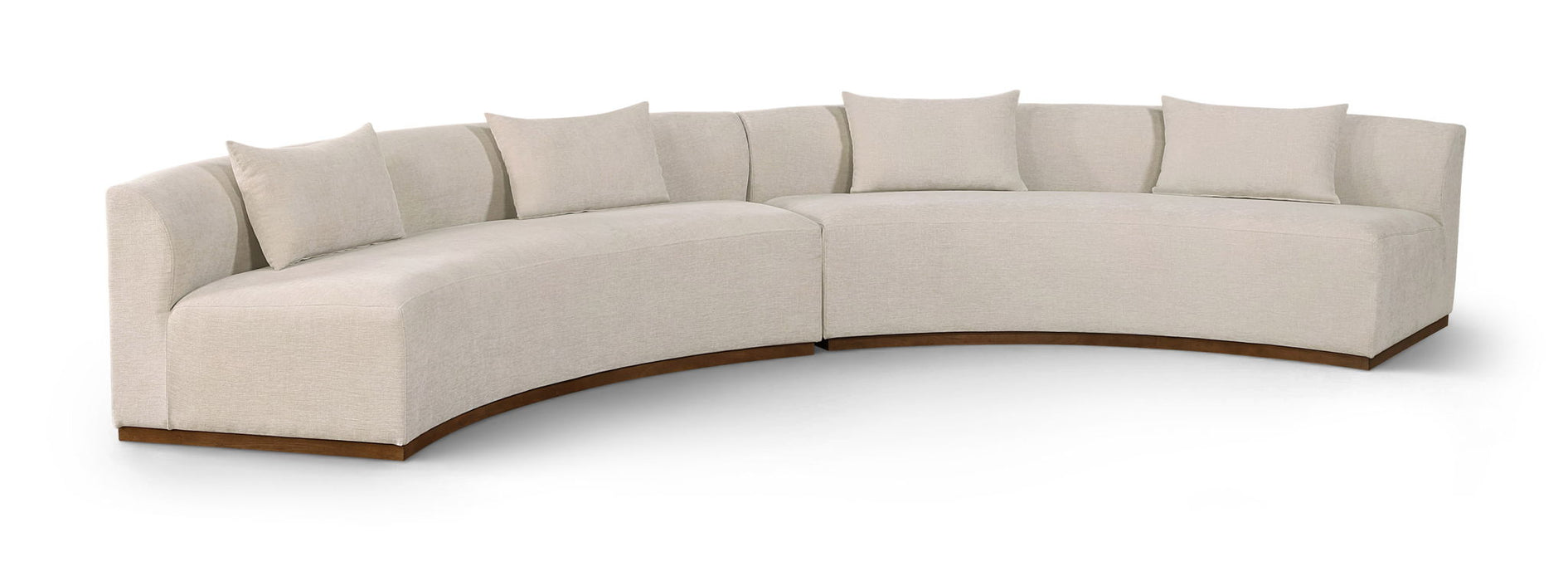 Avanti - 182.5" Chenille Fabric Upholstered 2 Piece Modular Sectional - Simple Home Plus