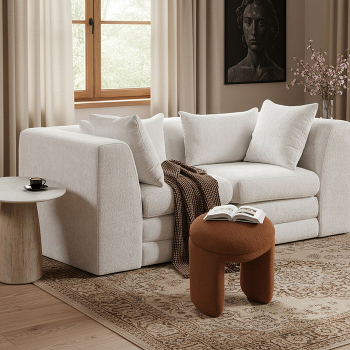 Bowen - Ottoman / Stool - Saddle - Simple Home Plus