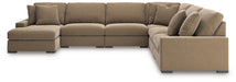 Calden - 6-Piece Sectional With LAF Corner Chaise - Sable - Simple Home Plus
