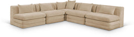 Stellar - 5 Piece Upholstered Modular Sectional - Simple Home Plus