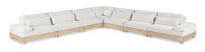Turin - Chenille Fabric Upholstered Modular Sectional - White - Simple Home Plus
