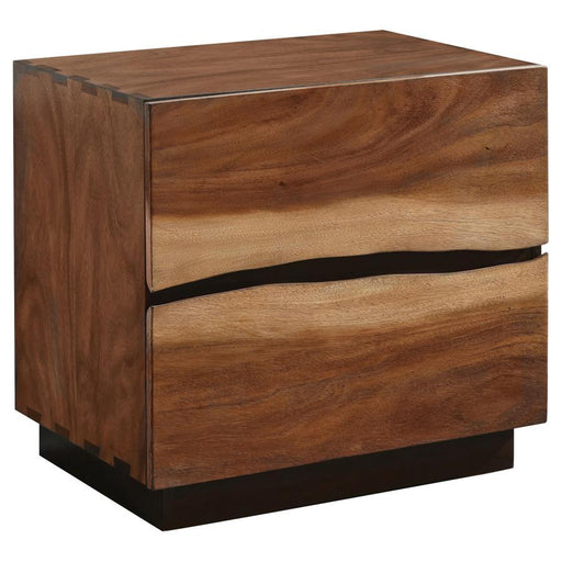 Winslow - 2-Drawer Nightstand - Smokey Walnut - Simple Home Plus