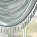 Elena - Waterfall Embellished Valance - Dusty Aqua - Simple Home Plus