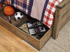 Trinell - Bookcase Storage Bed - Simple Home Plus