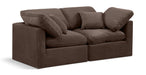Indulge - Velvet 2 Seat Modular Sofa - Simple Home Plus