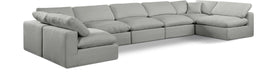 Comfy - 7 Piece Linen Modular Armless Sectional - Simple Home Plus