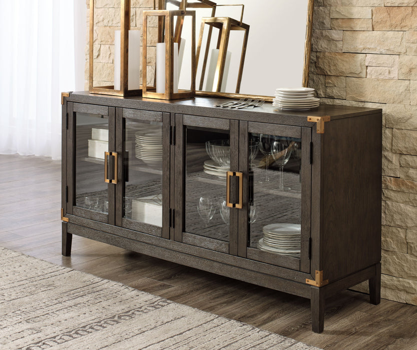 Burkhaus - Dark Brown - Dining Room Server - Simple Home Plus
