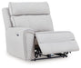 Social Pointe - LAF Zero Wall Power Recliner - Pearl / Ash - Simple Home Plus