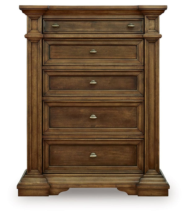 Frantanna - Five Drawer Chest - Brown - Simple Home Plus
