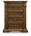 Frantanna - Five Drawer Chest - Brown - Simple Home Plus