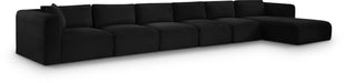 Shaggy - 6 Piece Modular Sectional With Chaise - Simple Home Plus