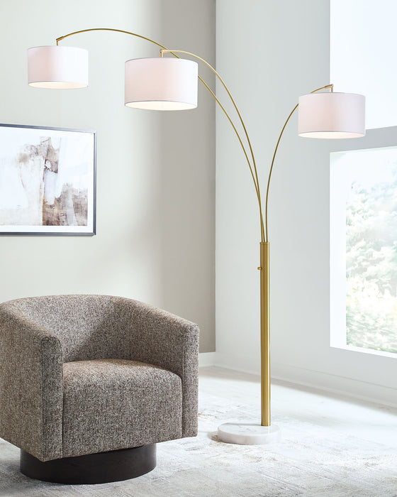 Valo - Metal Arc Lamp - Gold Finish - Simple Home Plus