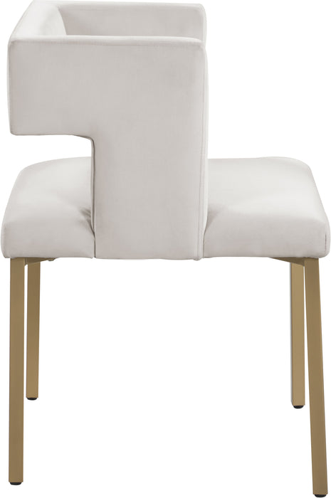 Caleb - Dining Chair with Gold Legs (Set of 2) - Simple Home Plus