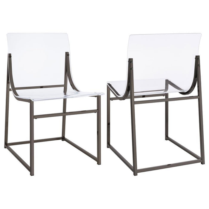 Adino - Acrylic Dining Side Chair (Set of 2) - Simple Home Plus