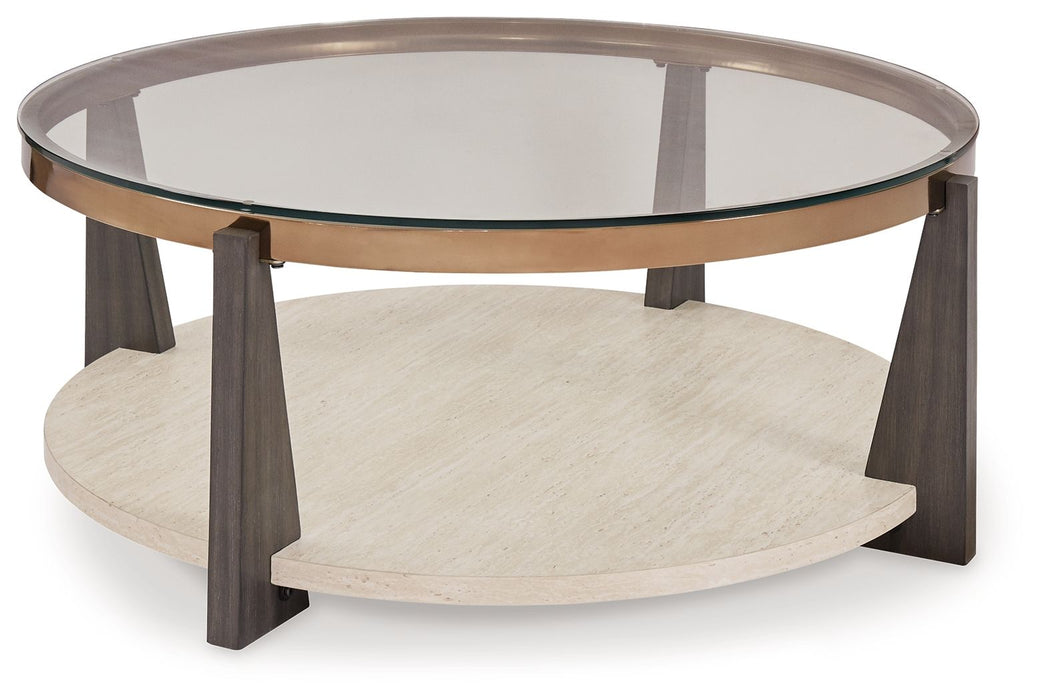 Frazwa - Multi - Round Cocktail Table - Simple Home Plus