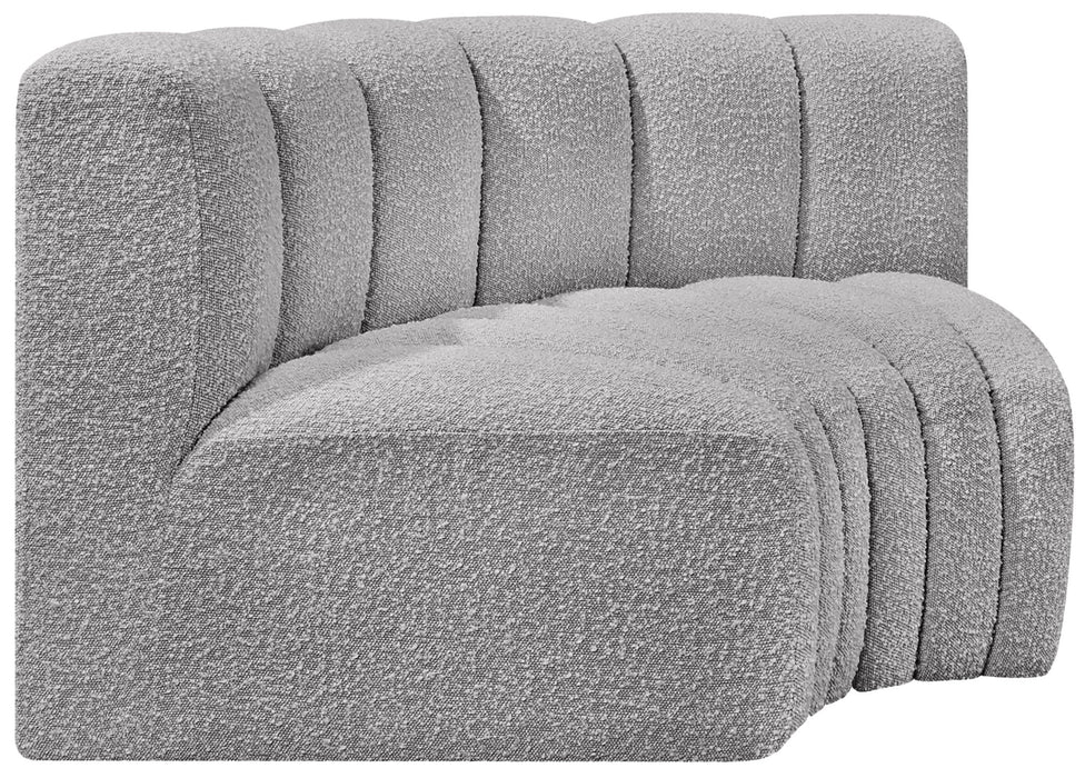 Arc - Boucle Fabric 2 Piece Modular Sofa - Simple Home Plus