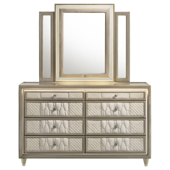 Lorient - 8-Drawer LED Bedroom Dresser Cabinet - Simple Home Plus
