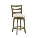 Melindra - Modern Farmhouse Swivel Wood Counter Height Kitchen Bar Stool - Simple Home Plus