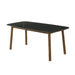 Emorie - Rectangle Wood Dining Table - Black / Walnut - Simple Home Plus