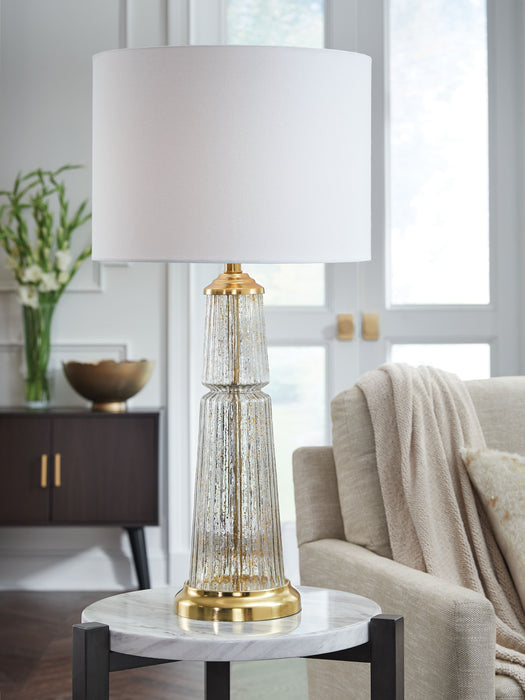 Bakersboro - Clear / Gold Finish - Glass Table Lamp - Simple Home Plus