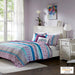 Joni - Reversible Coverlet Set - Purple - Simple Home Plus