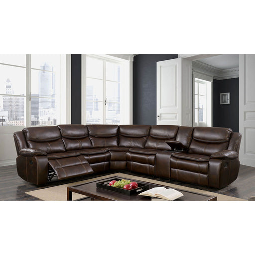 Pollux - Sectional - Brown - Simple Home Plus