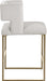 Caleb - Counter Stool with Gold Legs (Set of 2) - Simple Home Plus