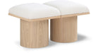 Pavilion - 2 Piece Modular Bench With Natural Base - Simple Home Plus