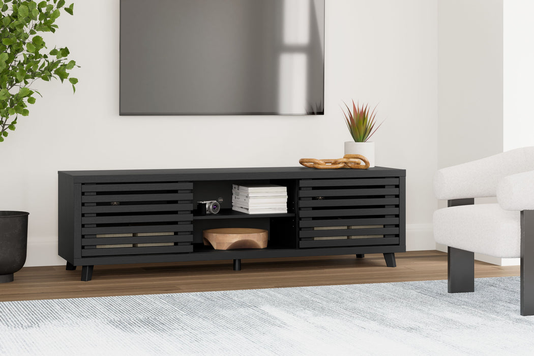 Danziar - Black - Extra Large TV Stand - Simple Home Plus