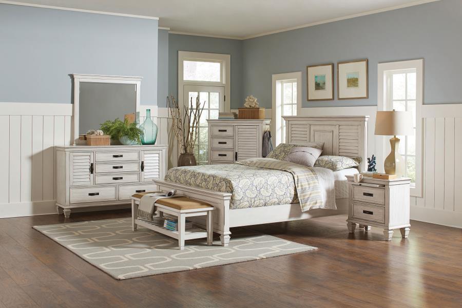 Franco - 5-Drawer Door Chest - Simple Home Plus