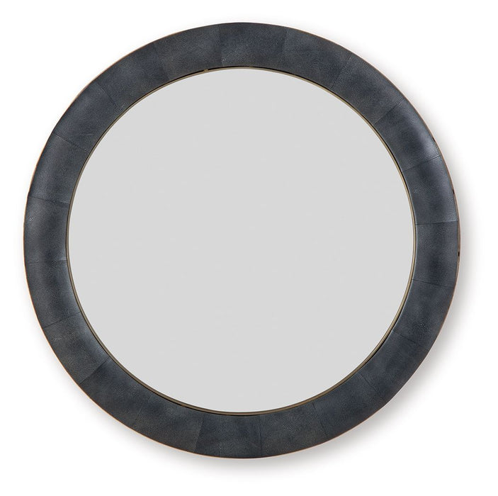 Corinsworth - Accent Mirror - Charcoal / Brass Finish - Simple Home Plus