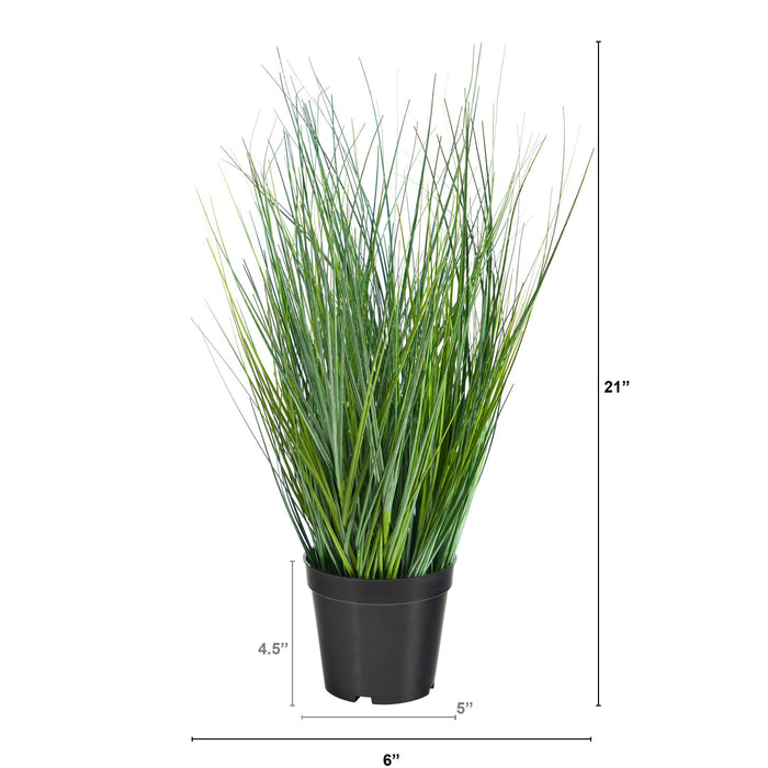 21" Onion Grass Artificial Plant