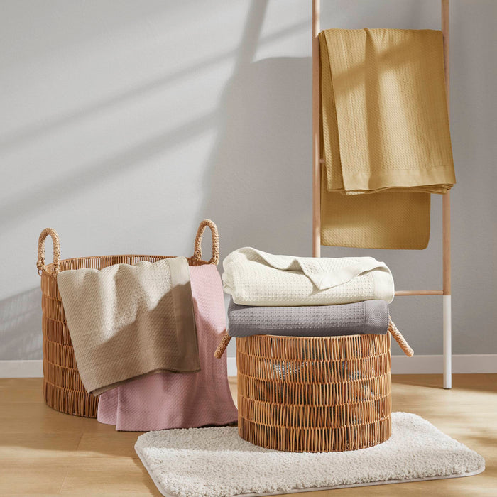 Egyptian Cotton - King Blanket - Mustard - Simple Home Plus