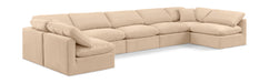 Indulge - Velvet 7 Piece Modular U-Shaped Sectional - Simple Home Plus