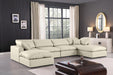 Comfy - 6 Piece Faux Leather Modular Double Chaise Sectional - Simple Home Plus