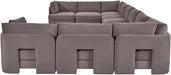 Hammond - Velvet Performance Fabric Upholstered 10 Piece Sectional - Simple Home Plus