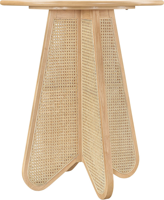 Butterfly - Solid Wood And Natural Cane Table With Natural Top - Simple Home Plus