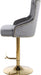 Claude - Adjustable Stool with Gold Base - Simple Home Plus
