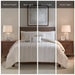 Anslee - King 3 Piece Yarn Dyed Duvet Cover Set - Taupe - Simple Home Plus