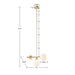 Aurelia - 3-Light Chandelier With Frosted Glass Globe Bulbs - Gold - Simple Home Plus