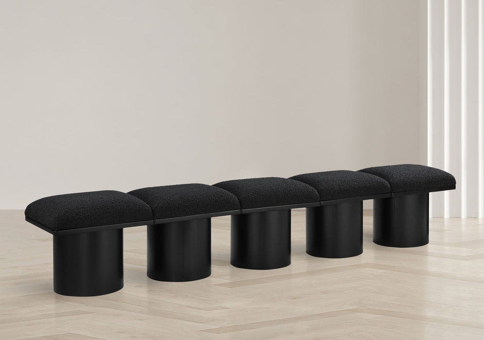 Pavilion - 5 Piece Modular Bench With Black Base - Simple Home Plus