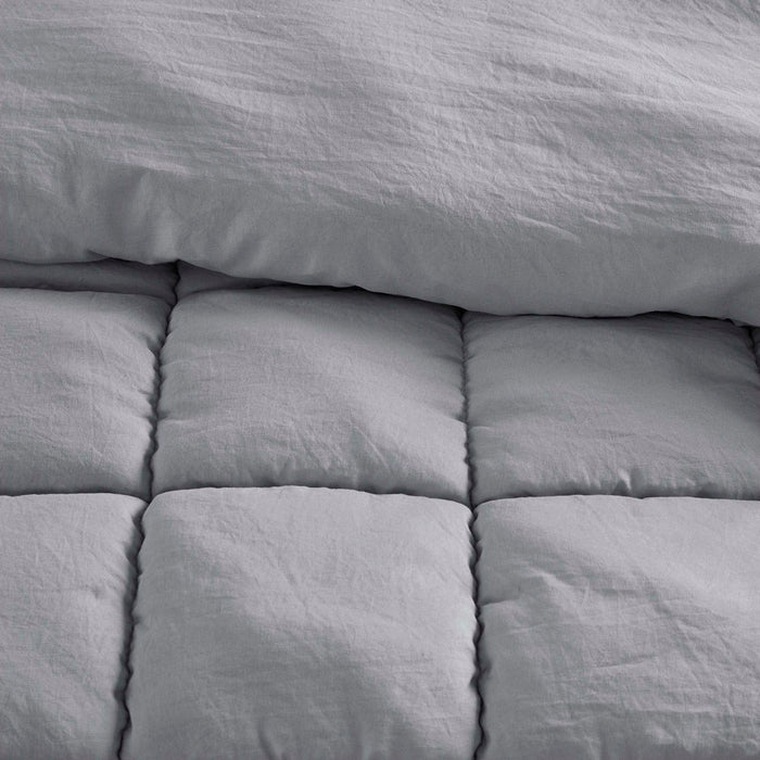 Dream Puff - Down Alternative Twin Comforter Set - Gray - Simple Home Plus