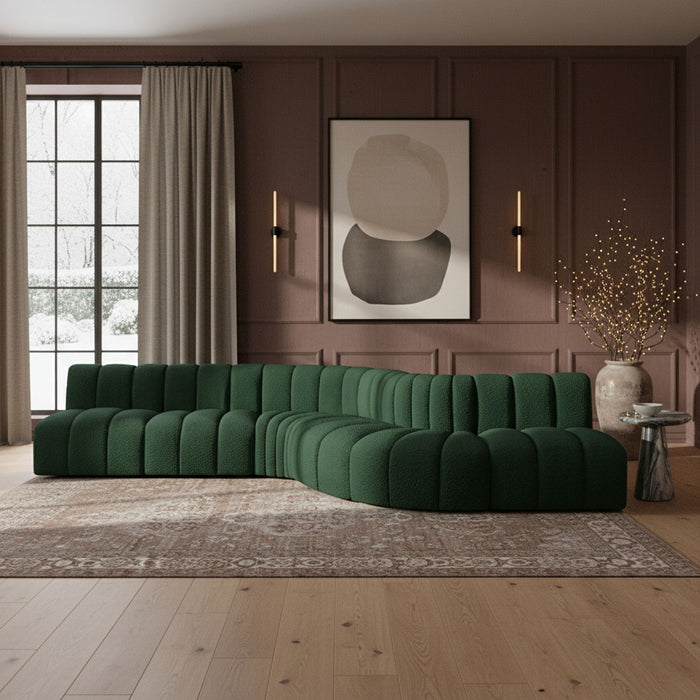Arc - Boucle Fabric 7 Piece Modular Sofa - Simple Home Plus