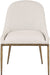 Ferro - Upholstered Dining Side Chair With Brushed Gold Legs - Simple Home Plus