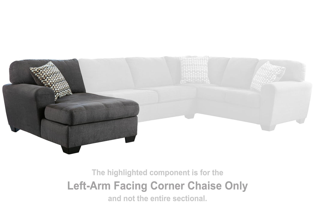 Ambee - LAF Corner Chaise - Slate - Simple Home Plus