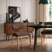 Riccio - Faux Leather Dining Side Chair (Set of 2) - Natural Frame - Simple Home Plus